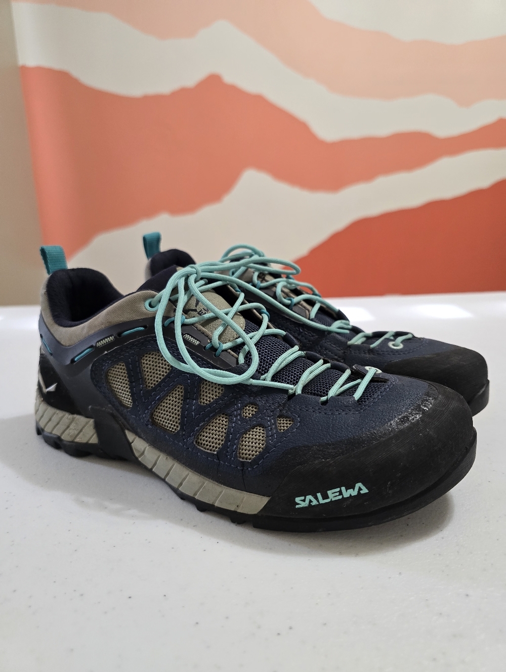Salewa Firetail 3 Approach Shoe Women's 8 Dark Denim Aruba Blue Hiking